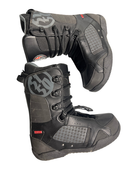 Used M3 MILLENNIUM THREE Mens Snowboard Boots Black Senior 4