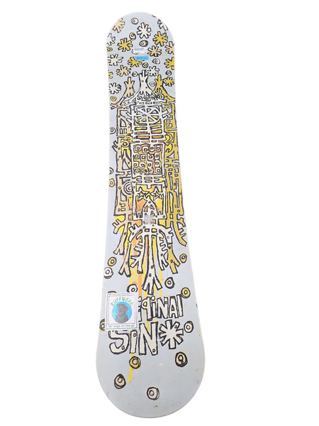 Used Lamar GREEN FLAME Boys Snowboard Only Green 115 cm