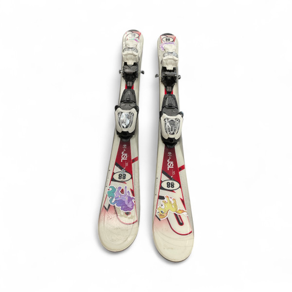 Used Rossignol PRINCESS Girls DH Ski/Binding Pink 110 cm