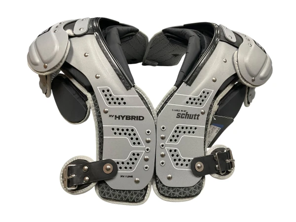Used Schutt XV SKILL HYBRID FB Shoulder Pads Grey XL