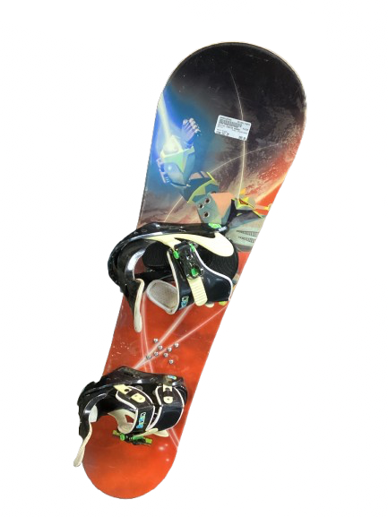 Burton Chopper 115cm スノーボード　ビンディング付き Used Burton CHOPPER 115CM Boys Board/Binding Black And Yellow 115 cm