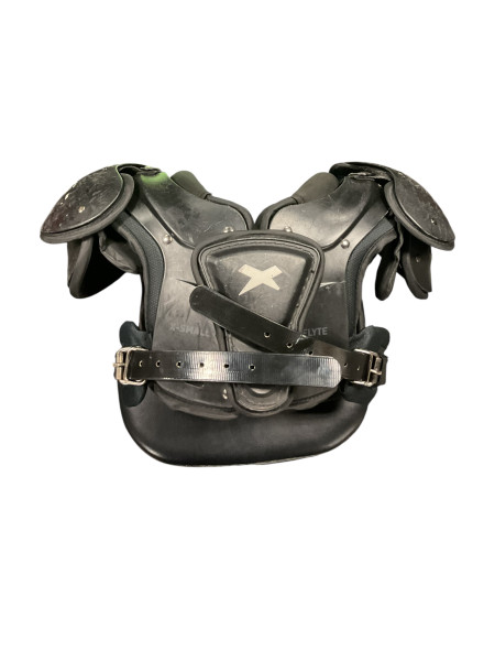 Used Riddell POWER JPX AP Football Shoulder Pads Grey Youth