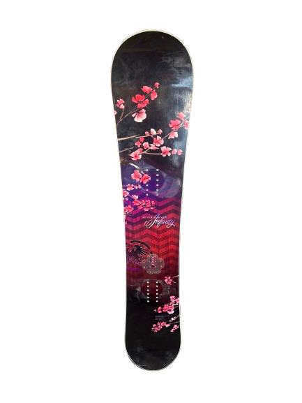 Used Burton FEATHER Womens Snowboard Only White 140 cm