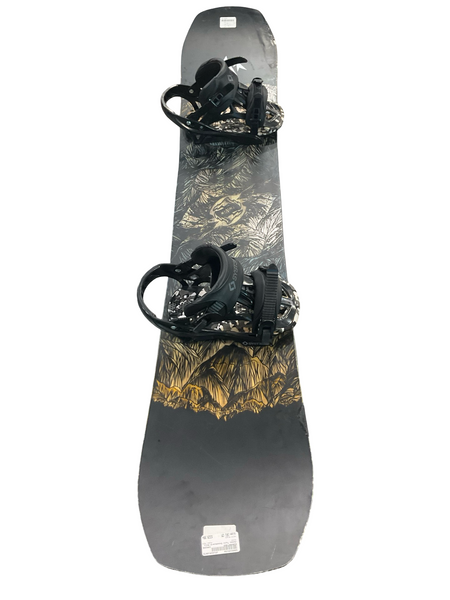 Used Burton CRUZER Mens Snowboard Only Black 155 cm