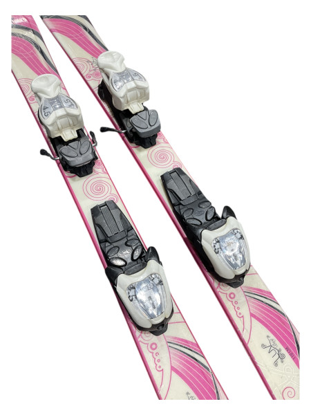 Used K2 LUV BUG Girls DH Ski/Binding Pink 136 cm