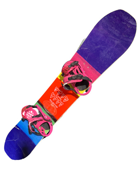 Used Burton CHICKLET 110 Girls Board/Binding Pink 110 cm