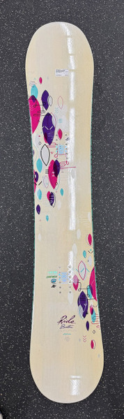 Used Burton FEATHER Womens Snowboard Only White 140 cm