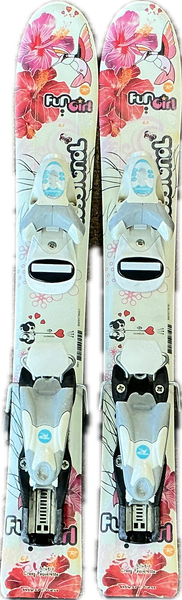 Used Rossignol PRINCESS Girls DH Ski/Binding Pink 110 cm