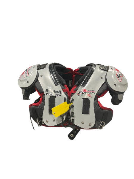 Used Riddell RIDDLE POWER FB Shoulder Pads Grey XS