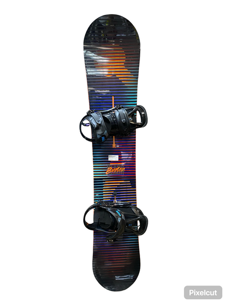 Used Burton CUSTOM FLYING V 154 cm Men's Snowboard Combo Men's