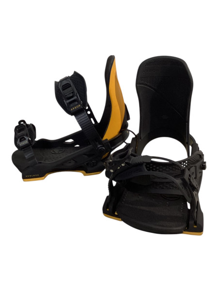 Used Burton MISSION Mens Binding Only Black SM