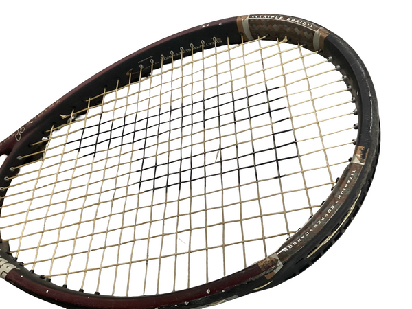 Used Wilson PROSTAFF TITANIUM 6.6 Adult Tennis Racquet Navy Blue 4