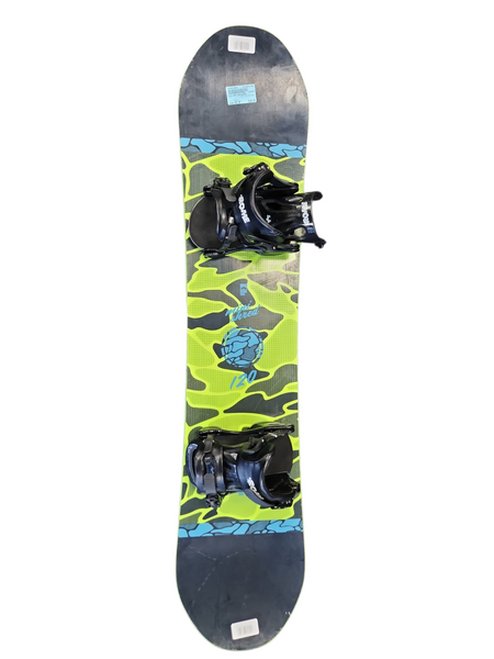 Used Burton CHOPPER 115CM Boys Board/Binding Black And Yellow 115 cm