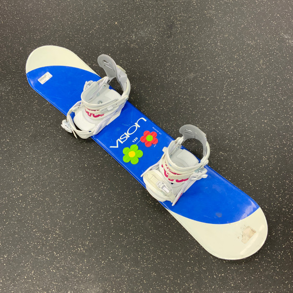 Used Burton CRUZER Boys Snowboard Only Red 145 cm