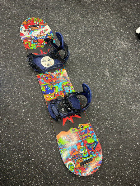 BURTON　CHOPPER　120cm Used Burton CHOPPER 120 FSJR BINDINGS Boys Board/Binding Teal 120 cm