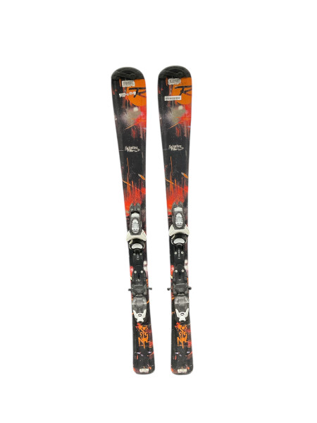 Used Elan RACE INTEGRA 120 cm Boys' Downhill Ski Combo Boys