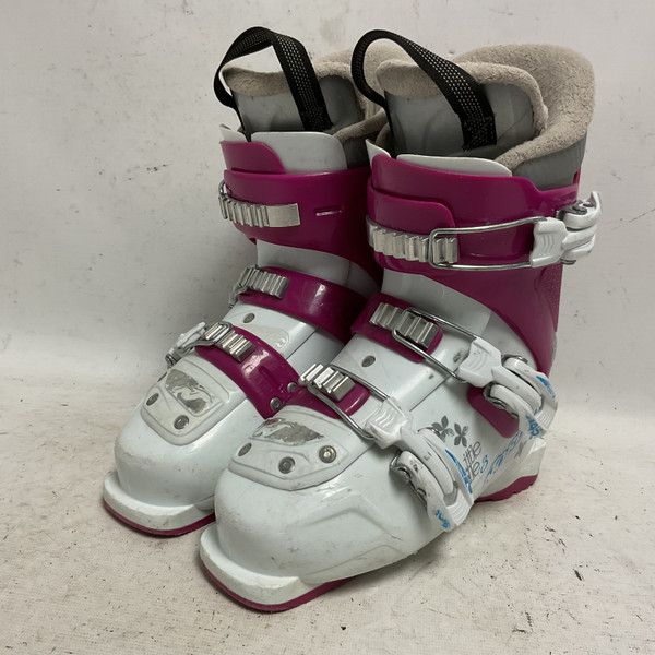 Used Nordica LITTLE BELLE 3 Girls DH Ski Boot White 265 MP - M08.5