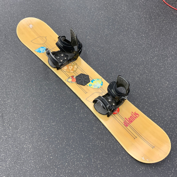 Used Burton GENIE 147 Womens Board/Bindings Purple And Pink 147 cm