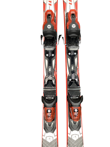 Used Rossignol PURSUIT 11 CARBON Mens DH Ski/Binding Grey And Red