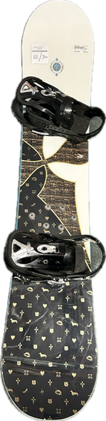 Used Burton TROOP 155CM Womens Board/Bindings Brown 155 cm