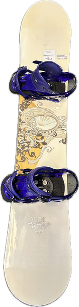 Used Burton LUX 47 W/BINDINGS Womens Board/Bindings Purple 157 cm