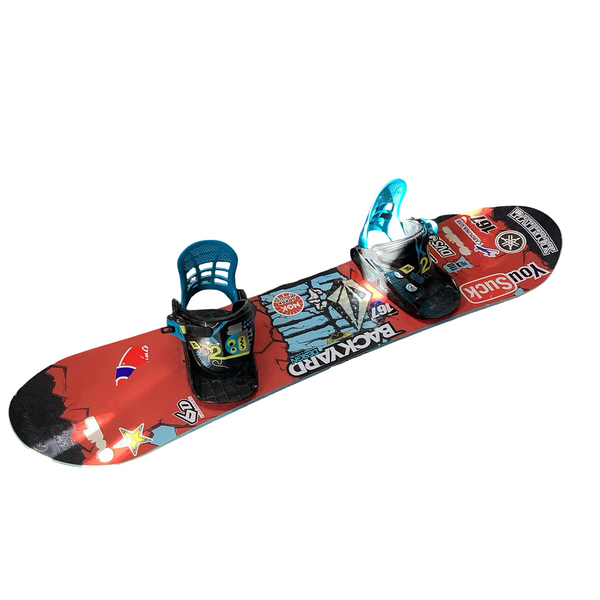 Used Burton LTR 120 Boys Board/Binding Black And Orange 120 cm