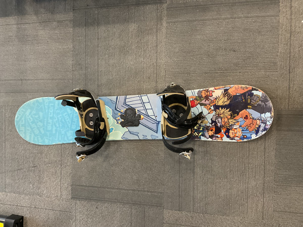 Used Burton CHOPPER Boys Board/Binding Green 108 cm