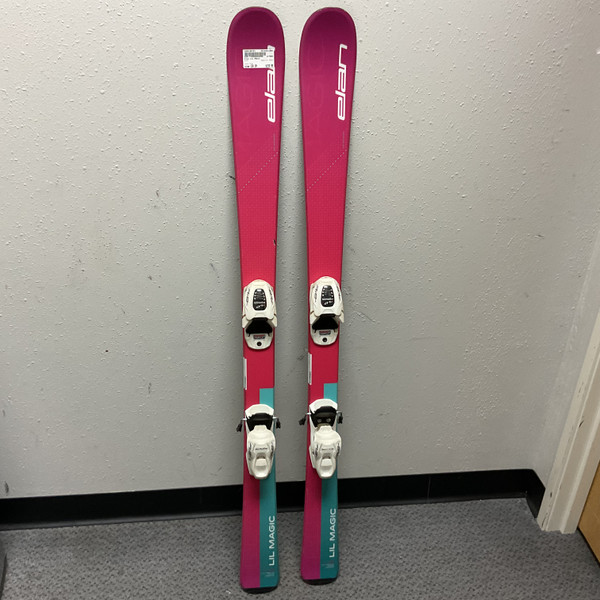 Used Elan LIL MAGIC SKIS W/ELAN 4.5 BINDINGS Girls DH Ski/Binding