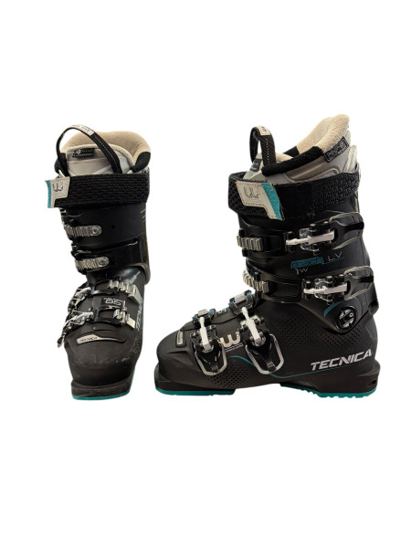 Used Salomon QST ACCESS 70T Boys DH Ski Boot Black 220 MP - J04 - W05