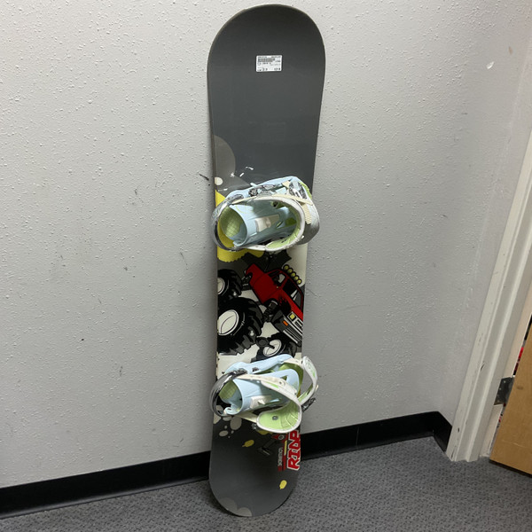 Used Burton LTR 120 Boys Board/Binding Black And Orange 120 cm