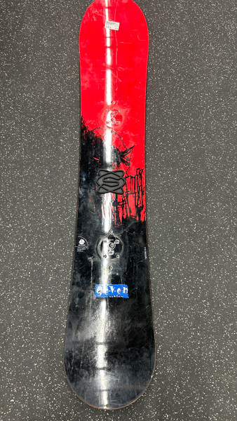 Used Burton CLASH Mens Snowboard Only Black And Red 158 cm