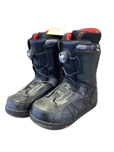 Used Burton ZIPLINE Mens Snowboard Boots Black Senior 7