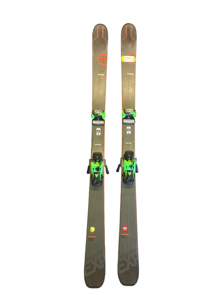 Used Rossignol PURSUIT 11 CARBON Mens DH Ski/Binding Grey And Red