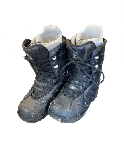 Used M3 MILLENNIUM THREE Mens Snowboard Boots Black Senior 4