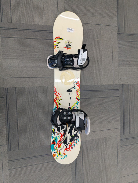 Used Burton CHOPPER 120CM Boys Board/Binding Red And Navy Blue 120 cm