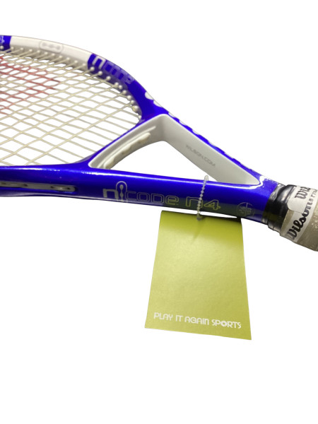 Used Wilson PROSTAFF TITANIUM 6.6 Adult Tennis Racquet Navy Blue 4