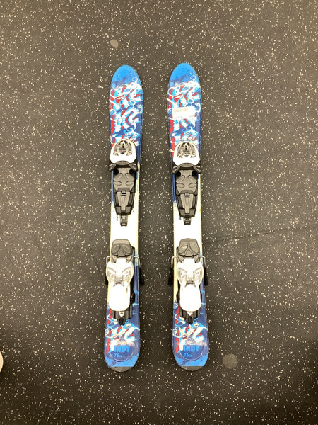 Used Salomon QST MAX JR Boys DH Ski/Binding Royal Blue 100 cm