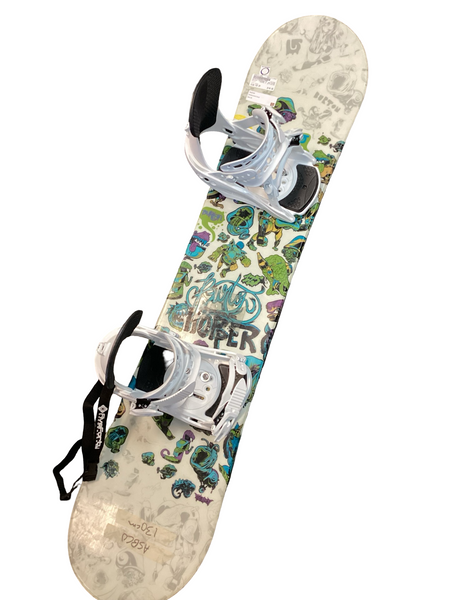 Used Burton STAR WARS CHOPPER Boys Board/Binding Black 130 cm