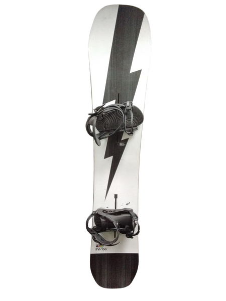 Used Burton CUSTOM WIDE Mens Board/Bindings White 158 cm