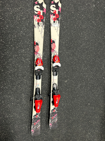 Used Rossignol TEMPTATION 74 Girls DH Ski/Binding White 156 cm