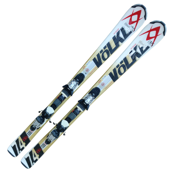 Used Salomon TENEIGHTY FOIL SKIS W/SALOMON 10TI BIND Mens DH Ski