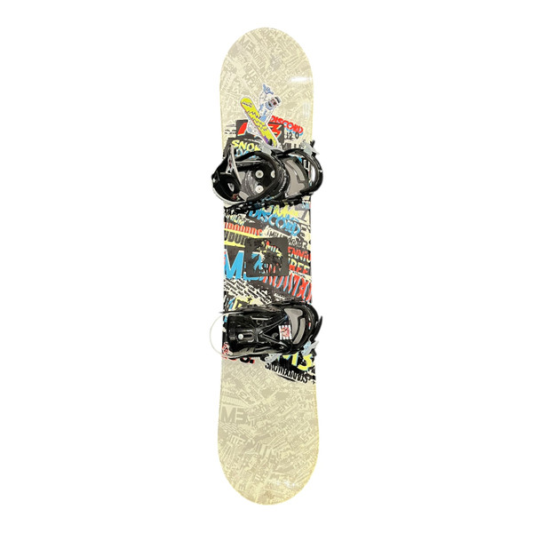 Used Burton CHOPPER 115CM Boys Board/Binding Black And Yellow 115 cm