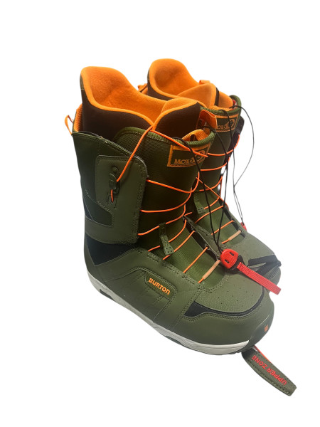 Used Burton ZIPLINE Mens Snowboard Boots Black Senior 7