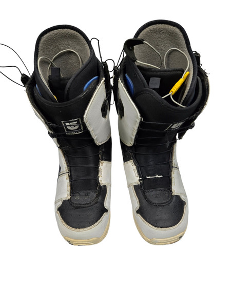 Used Burton IMPRINT 2 FREESTYLE Mens Snowboard Boots White/Black