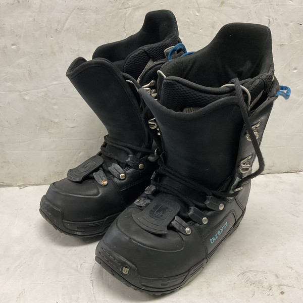 Used Burton IMPRINT 1 Womens Snowboard Boots Black Senior 8