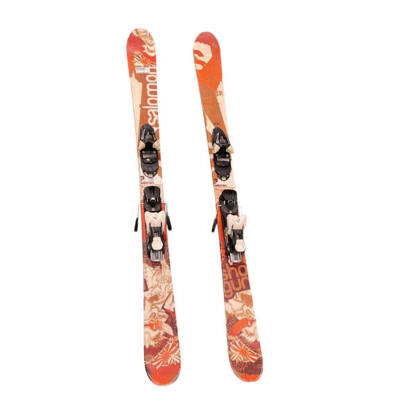 Used Rossignol STAR WARS R2D2 Boys DH Ski/Binding Navy Blue 92 cm