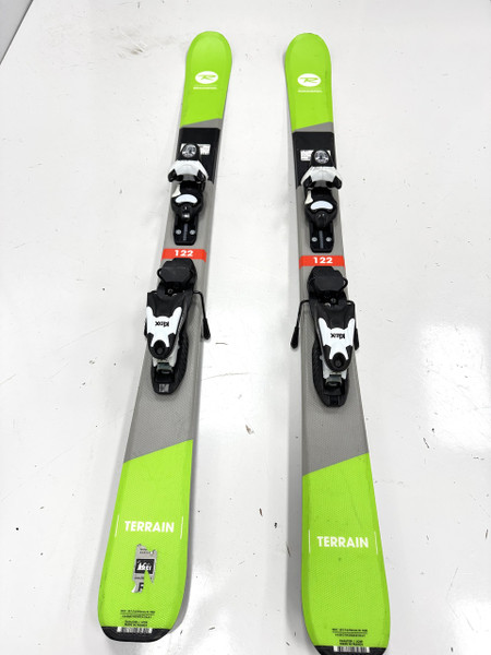 Used Atomic ETL 125 BEND-X Boys DH Ski/Binding White 125 cm