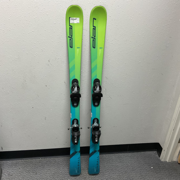Used Elan PINBALL Boys DH Ski/Binding Royal Blue 130 cm