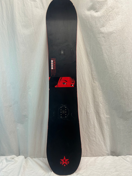 Used Burton CUSTOM X WIDE Mens Snowboard Only Black 158 cm