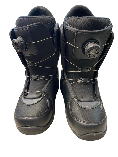 Used Burton ZIPLINE Mens Snowboard Boots Black Senior 7